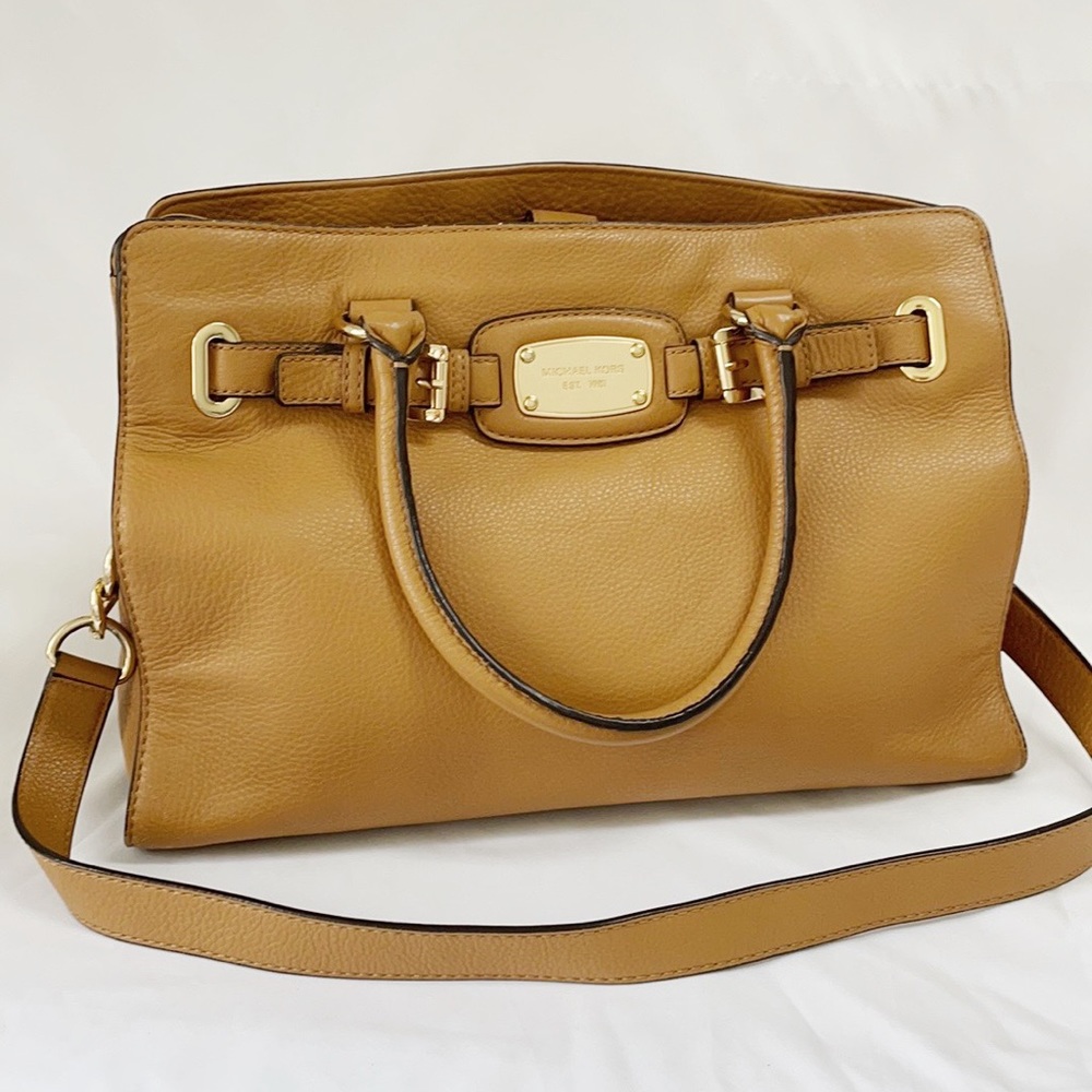 MICHAEL KORS Large MariGold Leather Satchel/Tote Bag - Picture 2 of 10